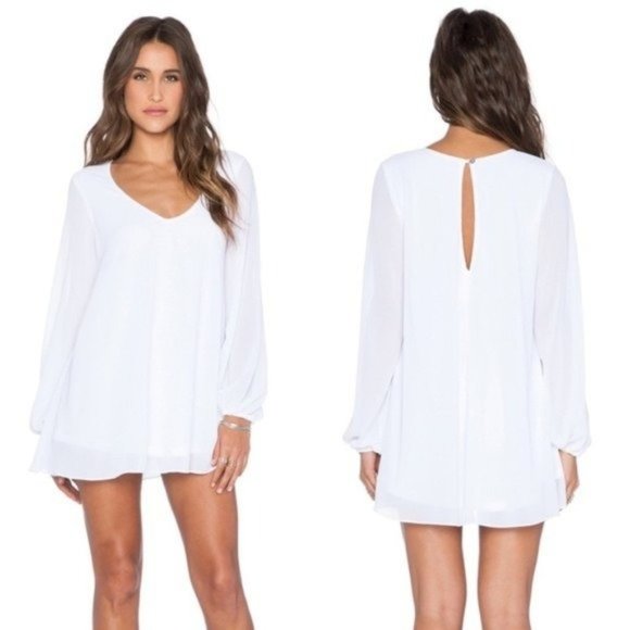 Show Me Your MuMu Dresses & Skirts - Show Me Your Mumu Donna Michelle Tunic Mini Dress White Crisp